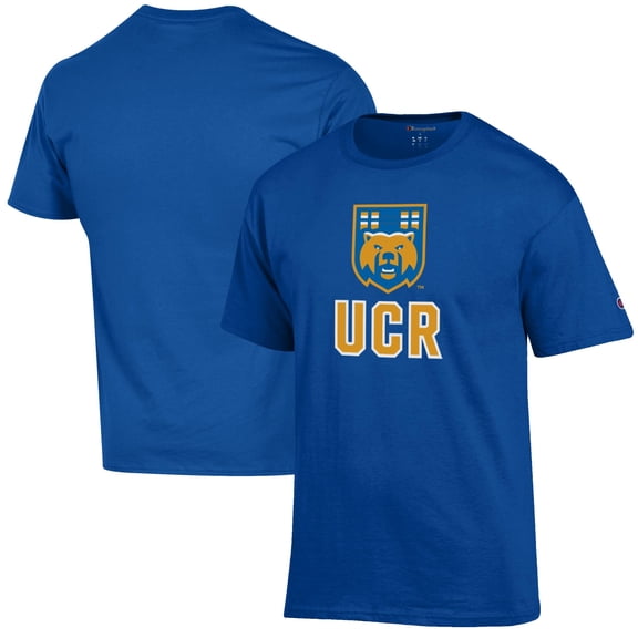 Men's Champion Blue UC Riverside Highlanders Primary Jersey T-Shirt