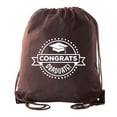 thumbnail image 1 of Senior Graduation Drawstring Backpacks Personalized Party Favor Cinch Bags - Congrats Graduate, 1 of 2