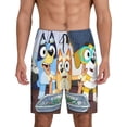 thumbnail image 3 of Lsque Bluey Mens Sleep Pajama Shorts,Short Pajama Pants, Cotton Ultra-Soft Knit-XX-Large, 3 of 9