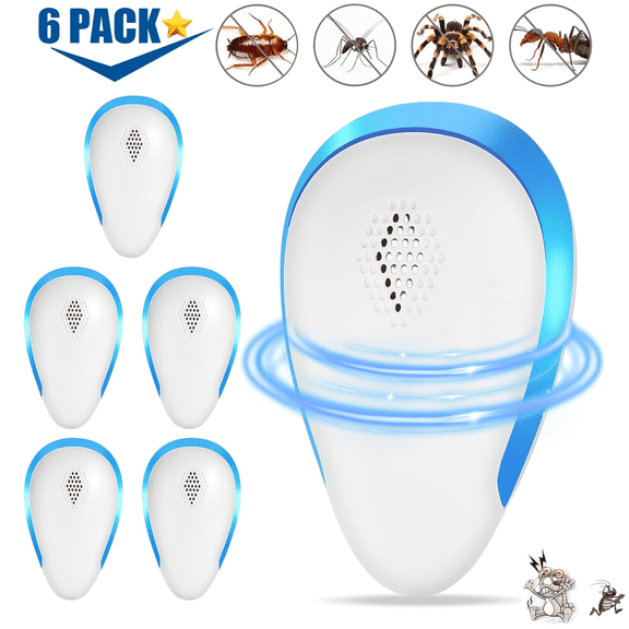 Ultrasonic Pest Repeler Plug in, Electronic Indoor Pest Repeler, Pest Control for Insects, Cockroaches, Mice, Spiders, Ants, Insects, Insects