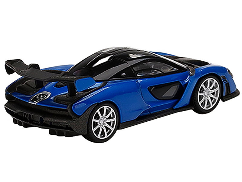 McLaren Senna Antares Blue Metallic w/ Black Top Ltd Ed to 1200 pieces  Worldwide 1/64 Diecast Model Car by True Scale Miniatures
