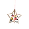 thumbnail image 4 of Colgantes de madera navideños 3D Adornos colgantes de madera navideños multiusos para Estrella, 4 of 7
