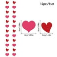 thumbnail image 2 of Valentines Day Decorations Clearance! Valentines Day Heart Garland 8 Pack Shaped Hanging Garlands for Valentines Day Decor Galentines Day Decorations Engagement Wedding Bridal Shower Birthday Sup, 2 of 8