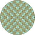 thumbnail image 1 of Ahgly Company Machine Washable Indoor Round Transitional Light Green Area Rugs, 5' Round, 1 of 7
