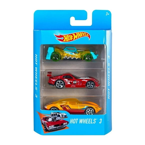 Vehículos de Juguete Hot Wheels Die-Cast Basic Sorpresa Paquete de 3 Autos