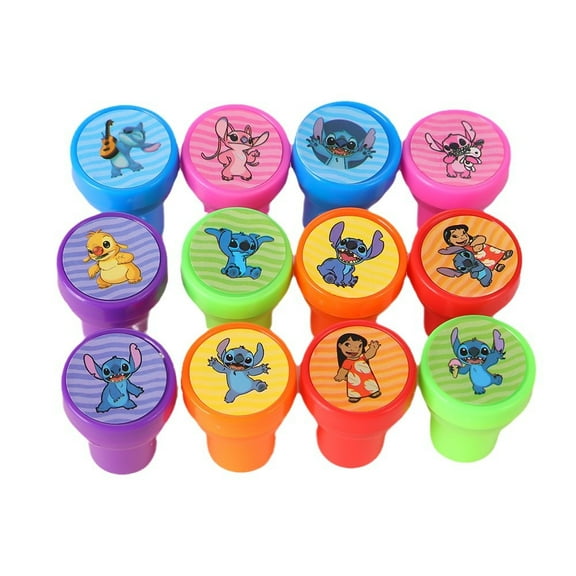 Cartoon Themed Stampers, 12 Pcs  Birthday Party Supplies, Goody Bag Treat Bag Stuff for  Birthday Party Gifts