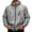 Gray, variant on Men'S UPF 50+ Sun Protection Hooded Jacket Full Zip Lightweight Quick Dry Windbreaker With Zipper Pockets And Elastic Cuffs For Outdoor Hiking Travel And Daily Wear,Blue,XL