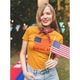 thumbnail image 2 of American Flag 4Th Of July. T-Shirt Women -Image by Shutterstock, Female 4X-Large, 2 of 4