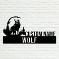 thumbnail image 4 of Handmadetneonsign Wolf Metal Nameplate, Wolf Animal Nameplate, Wolf Animal Desk Name Plate Decor, 4 of 4