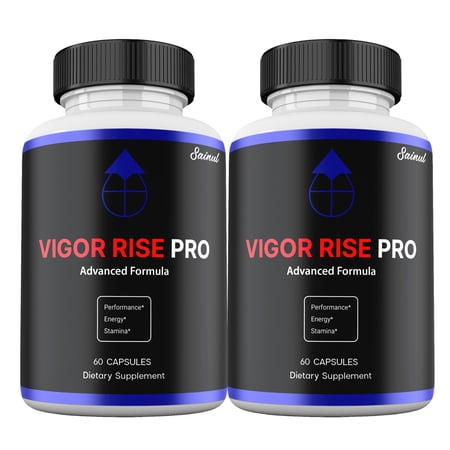 Vigor Rise Pro Capsules for Men, All Natural Ingredient Formula, Vigor Rise Pro Pills, Male Supplement Maximum Strength (2 Pack)