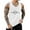 White, variant on Sngxgn Mens Shirt Workout Sport Gym Running Sleeveless Vest Active Tank Tops Casual(Army Green,M)