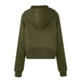 thumbnail image 5 of MeetoTime Women's Zip Up Hooded Sweatshirt Fall Fleece Long Sleeve Hoodie Basic Jacket with Pockets, 5 of 5
