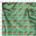 thumbnail image 4 of Soimoi Green Modal Satin Fabric Text & Europe Map Travel Fabric Prints By Yard 42 Inch Wide, 4 of 5