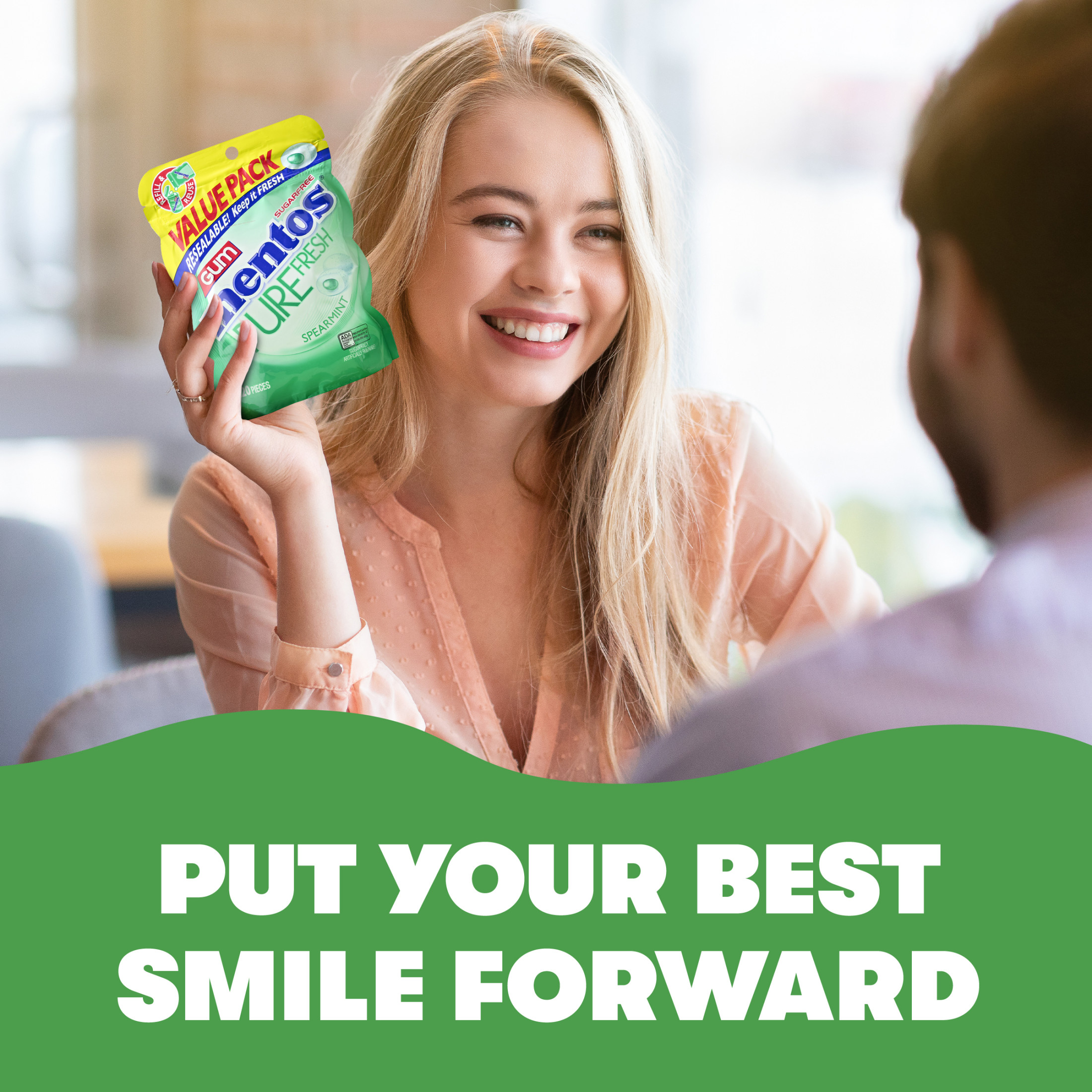 Mentos Pure Fresh Spearmint Sugar Free Gum, 120 Ct photo 7