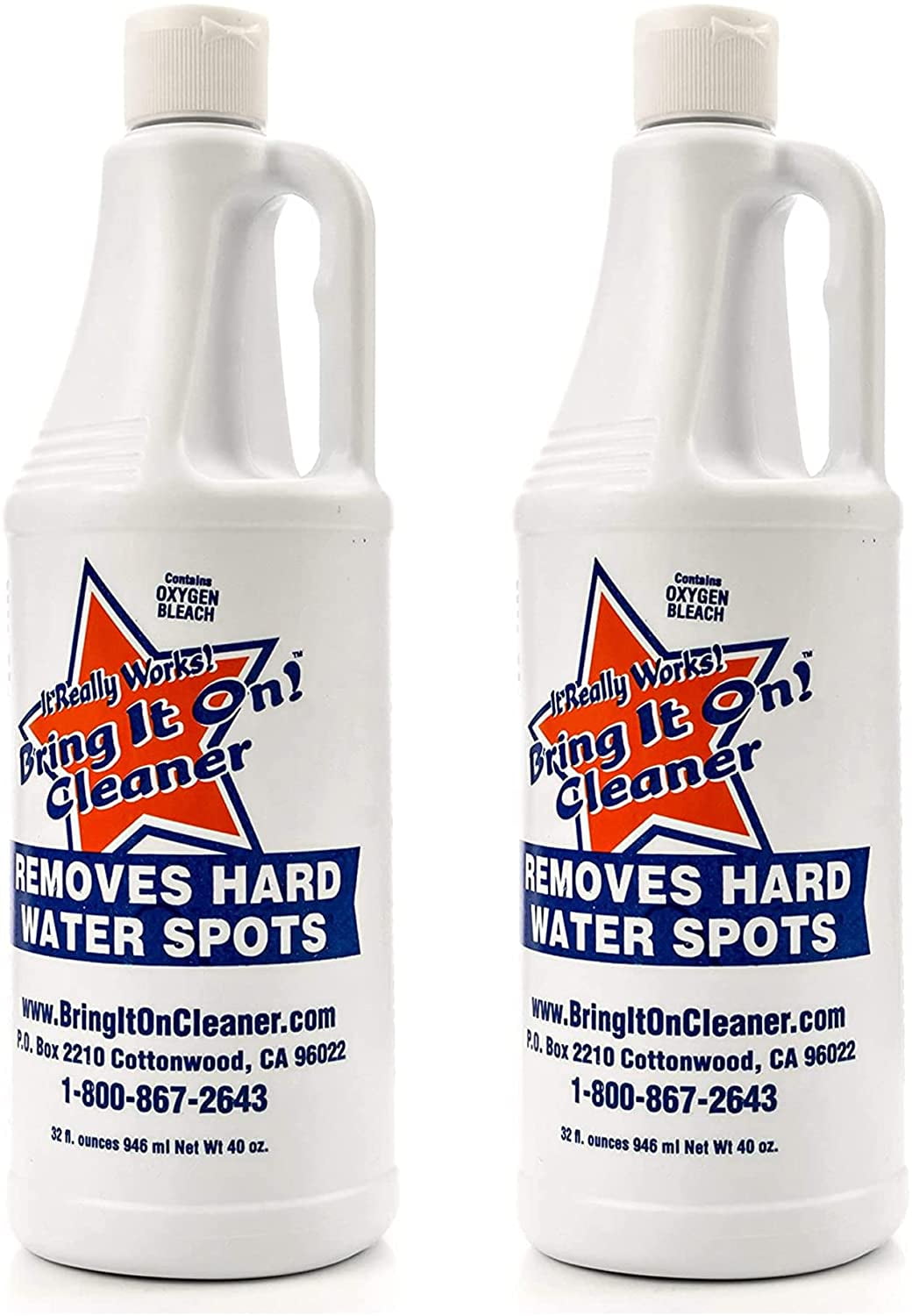 Bring It On Cleaner Hard Water Stain Remover, Shower Door Cleaner