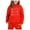 Red, variant on Hienoo Toddler Girls Casual Sports Outfits Bow Print Pullover Hoodie Pants 2-Piece Set