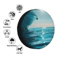 thumbnail image 4 of Balery Turquoise Ocean Reflection Cubiertas para Neumáticos - Protector Resistente para Neumáticos de Camioneta, SUV, Remolque, Camper y RV-15 inch, 4 of 6