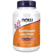NOW Supplements, Sunflower Lecithin 1200 mg with Phosphatidyl Choline, 100 Softgels