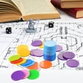 thumbnail image 4 of Juego de fichas de juego de borrado en seco, 100 unidades con caja de almacenamiento y toallitas, 4 of 7