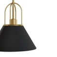 thumbnail image 4 of Hunter - Carrington Isle 1-light Matte Black, Medium Size Pendant Light, Dimmable, Transitional Style, Cone Shaped, for Bedrooms, Dining, Living Rooms - 13163, 4 of 7