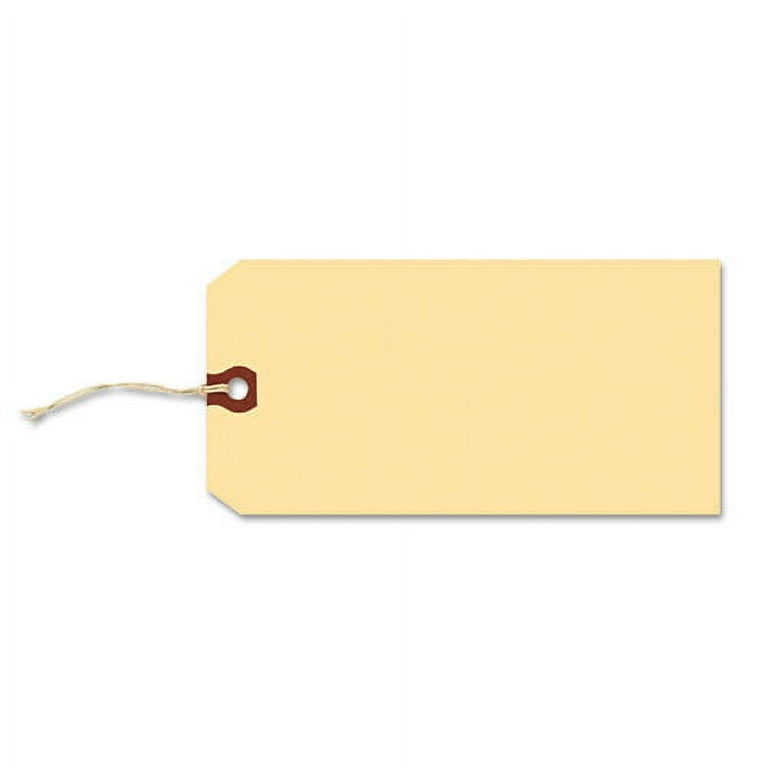 Strung Shipping Tags, 11.5 pt Stock, 4.75 x 2.38, Manila, 1,000/Box Strung Shipping Tags, 11.5 pt Stock, 4.75 x 2.38, Manila, 1,000/Box