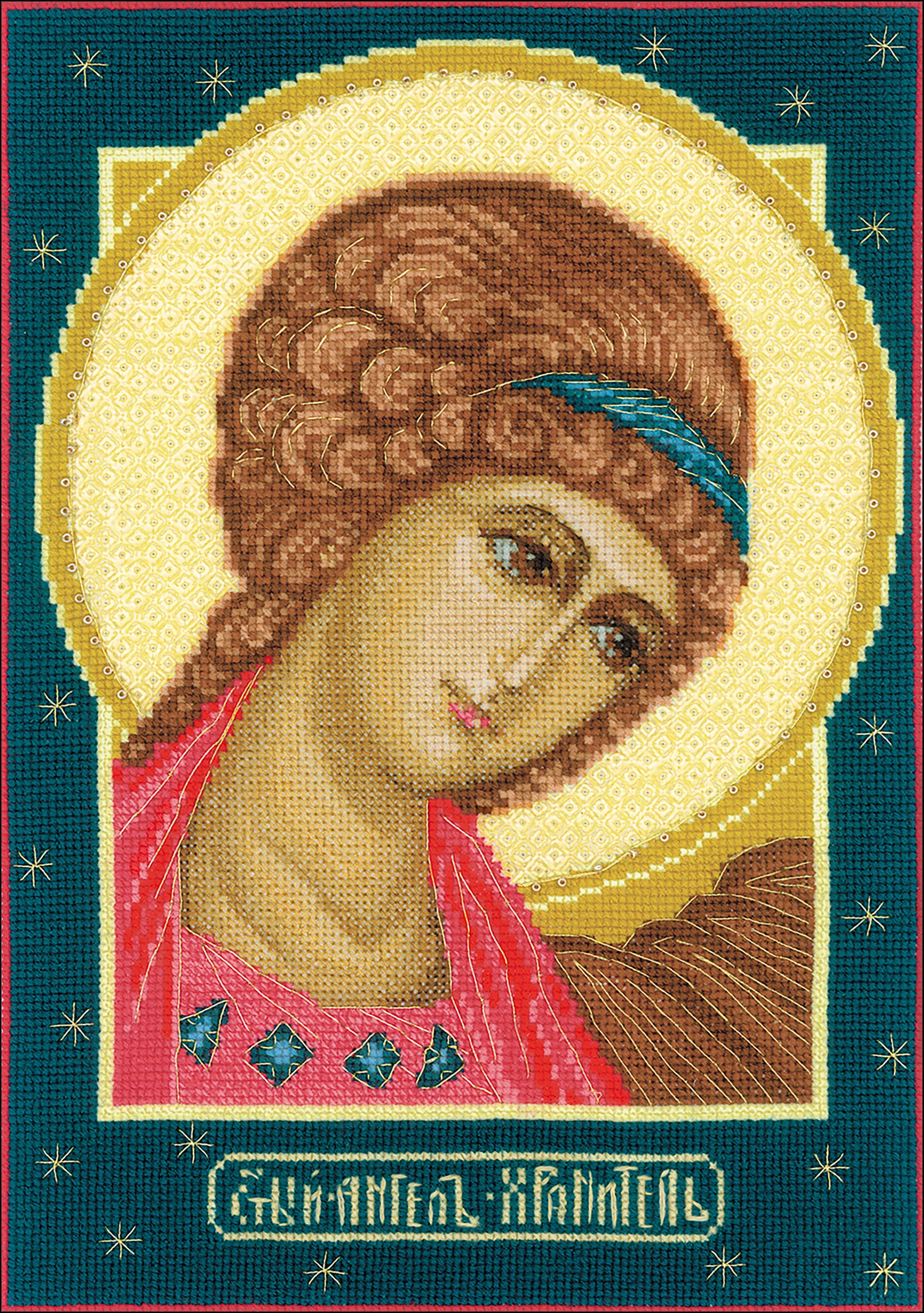 RIOLIS Guardian Angel Counted Cross Stitch Kit8.25"X11.75" 14 Count