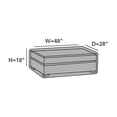 thumbnail image 2 of Covermates Outdoor Ottoman Cover - 48"W x 28"L x 18"H, 600D Polyester, Rip-Resistant, 2 of 8