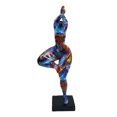 thumbnail image 2 of Graffiti Lady Estatua Yoga Pose Escultura Obra de arte Foto Prop Colección Mujer Estatuilla Personaje Estatuilla para Entrada Porche Decoraciones para Estilo B Macarena Figuras de mujer, 2 of 8