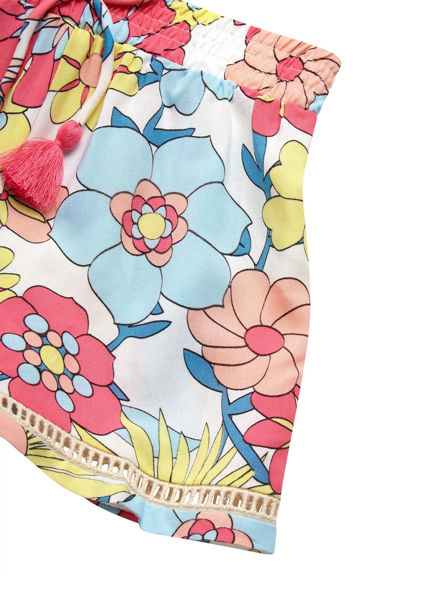 Jessica Simpson Toddler Girl Swimsuit Set with Shorts, 3- Piece Set, Sizes 2T-4T