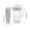 Blue, variant on COM1950s Large Capacity Pitcher with Cups Set,Transparent Cold Brew Carafe for Iced Tea and Fruit Water,Drink Dispenser for Fridge and Outdoor Parties