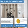 thumbnail image 2 of Matte Shower Curtain Rod Diameter Stainless Steel Adjustable Spring Tension Rods to ; with Holders -Slip Curtain Rods No Drilling( ), 2 of 7