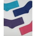 thumbnail image 4 of Womens Combed Cotton Color Thin socks Viscose- Breathable Soft Crew Casual Socks Comfort Gift 4 Pairs, 4 of 6