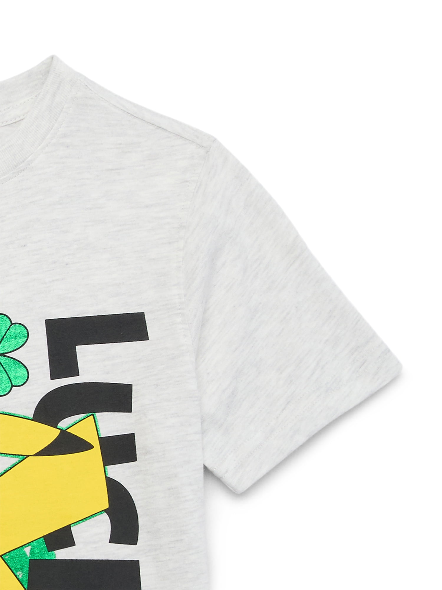 St. Patrick’s Day Little Boys and Big Boys Lucky Pikachu Graphic Tee, Sizes 4-18