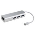 thumbnail image 4 of EeaseMX Adaptador y convertidor Ethernet de tipo C a 3 puertos USB 3.0 RJ45 para ordenador portátil (blanco), 4 of 7