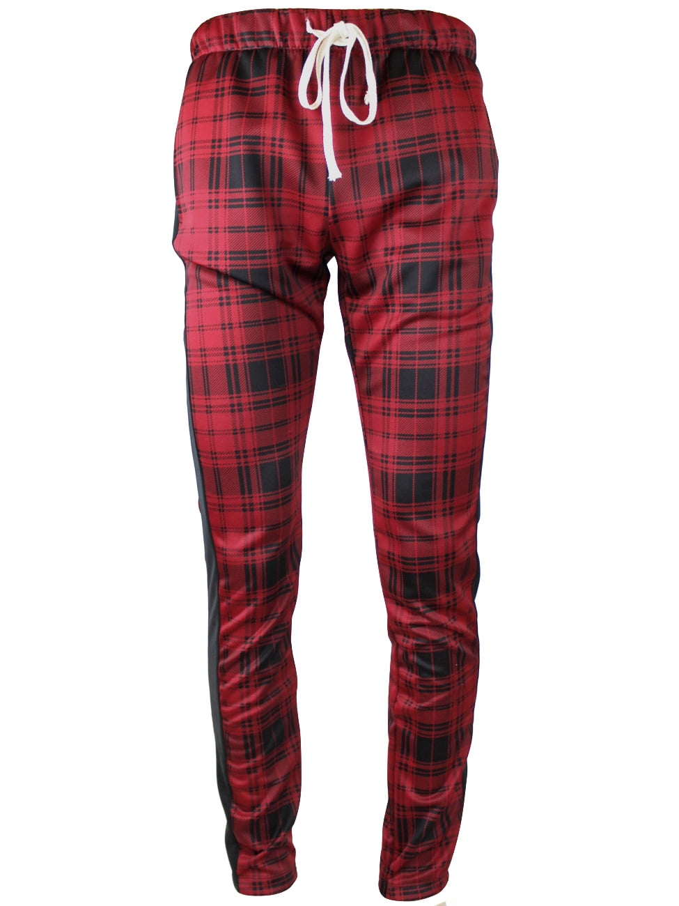 2020 Men s Red Check Casual Hip Hop Jersey Pants Running 2020 Men s Red Check Casual Hip Hop Jersey Pants Running