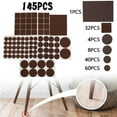 thumbnail image 2 of Motor Genic Chair Leg Floor Protectors Felt Pads Hardwood Floors 145Pcs Furniture Pads, 2 of 9