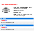 thumbnail image 2 of Brake Rotor - Compatible with 1995 - 2002 International 4700LPX 1996 1997 1998 1999 2000 2001, 2 of 2