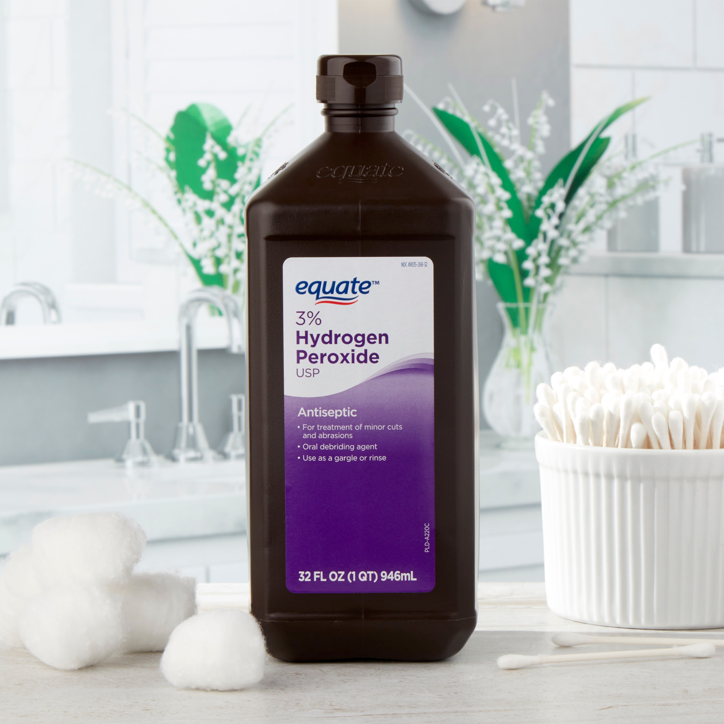 Equate Peróxido de Hidrógeno al 3%, 32 fl oz 2