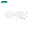 thumbnail image 2 of Uxcell 10 Pares de Botones de Cierre de Nudos Chinos Blancos con Perlas, 2 of 7