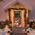 thumbnail image 6 of Merry Christmas Door Cover 6.7x3 Ft Exquisite Printed Door Curtains Decorations Background Door Covers Hanging Fabric Winter Holiday Decor, 6 of 6