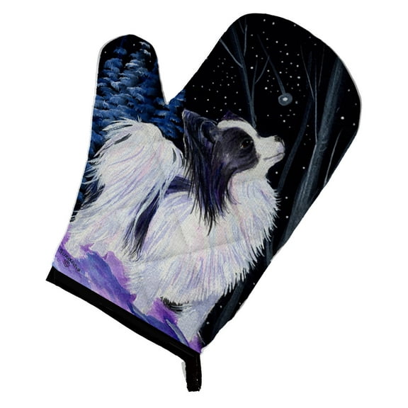 Starry Night Papillon Oven Mitt