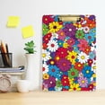 thumbnail image 2 of FORMRS Acrylic Clipboard with Low Profile Clip Standard A4 Letter Size, 12.5" x 9", Whimsical Floral, 2 of 8
