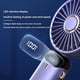 thumbnail image 4 of Ventilador de aromaterapia plegable con pantalla digital de 5000 mAh, color rosa, 4 of 5