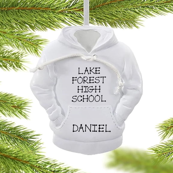 White Hoodie Ornament