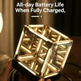thumbnail image 2 of Infinite Space Abyss Lamp, 4d Infinity Mirror Cube Light, Infinity Hyper Cube LED Light One Touch Control Switch Rechargeable Mood Lights for Gaming Desk, Bedroom Ambient Lighting Decor(Yellow), 2 of 8