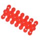 thumbnail image 1 of 1 Juego Universal Moto 11.61'' Silenciador Escape Silenciador Protector rojo, 1 of 7
