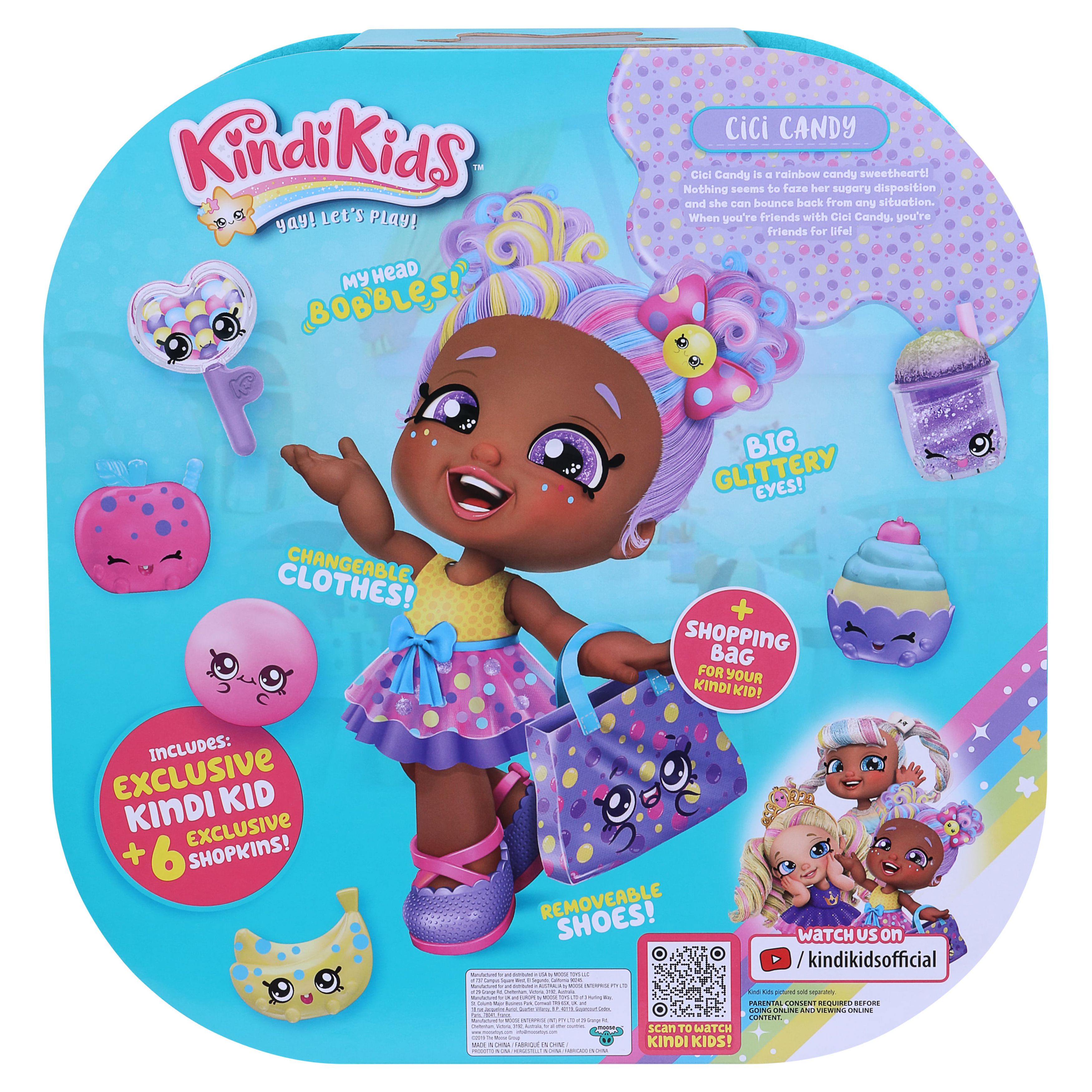 Kindi Kids Skittles 1 Shopping bag plus Shopkins Doll Playset, 8 Pieces - image 3 of 5
