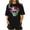 Black(Style 184), variant on Womens Plus Size Tshirt Graphic Tees Crew Neck Summer Short Sleeve Loose Fit Tops