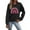 Black, variant on Crewneck Sweatshirts with Pink Ribbon Printed Women Long Sleeve Tops 2025 Fall Fashion Clothes Winter Pullover Support Cancer Patients (Beige, L)