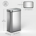 thumbnail image 3 of HOMCOM Sensor Trash Can with Soft-Close Lid, 15.9 Gallon Sensor Garbage Can, 3 of 10